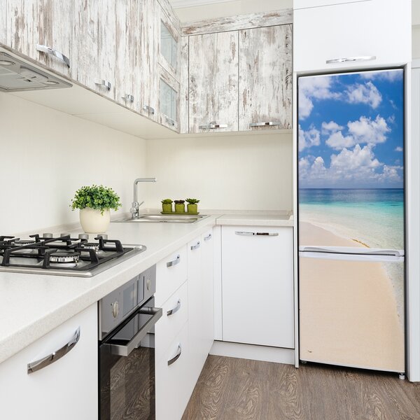 Nálepka na ledničku Pláž Maledivy FridgeStick-70x190-f-104787561