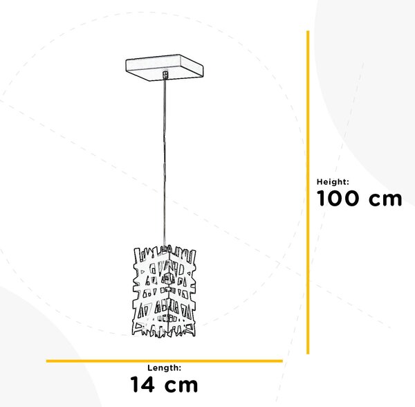 ZÁVĚSNÉ SVÍTIDLO, 14/100 cm - Online Only svítidla, Online Only