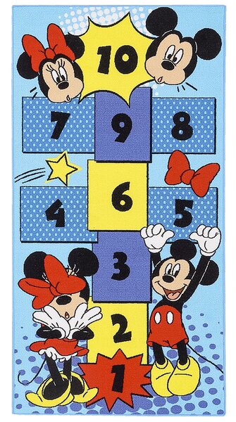 Breno Kusový koberec HOPSCOTCH Mickey&Minnie Pop-it, Vícebarevné, 80 x 160 cm