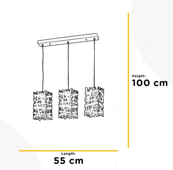 ZÁVĚSNÉ SVÍTIDLO, 55/100 cm - Online Only svítidla, Online Only