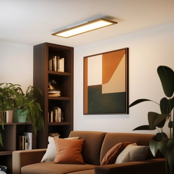 Eglo - LED RGBW Stm. přisazený panel SALOBRENA-C LED/34W/230V tm. hnědá + DO