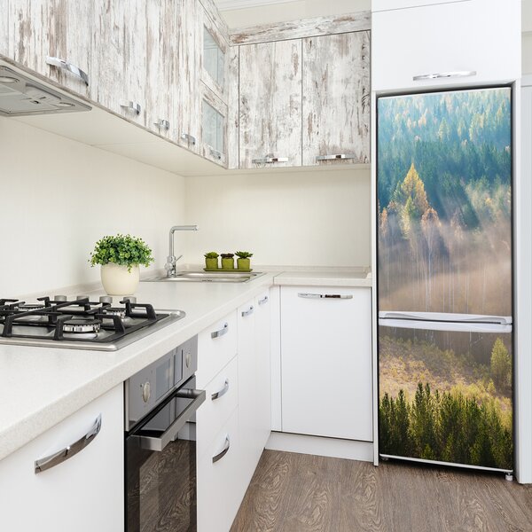 Nálepka na ledničku Mlha nad lesem FridgeStick-70x190-f-104886541