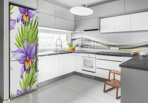 Fototapeta na ledničku Orchidej a palmy FridgeStick-70x190-f-104930061