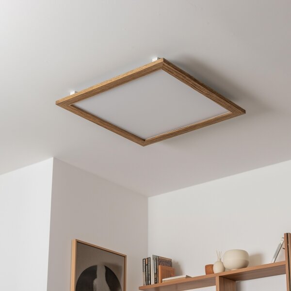 Eglo - LED Přisazený panel SALOBRENA LED/31W/230V hnědá