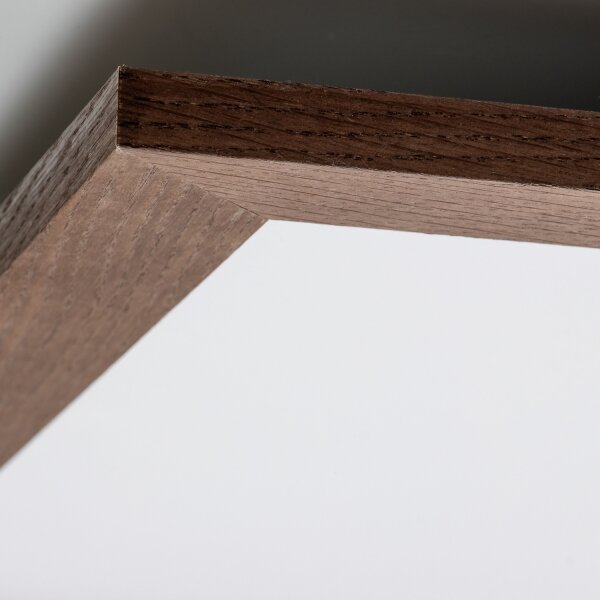 Brilagi - LED Stropní svítidlo SLIMFRAME WOOD LED/58W/230V 64x64 cm tmavě hnědá