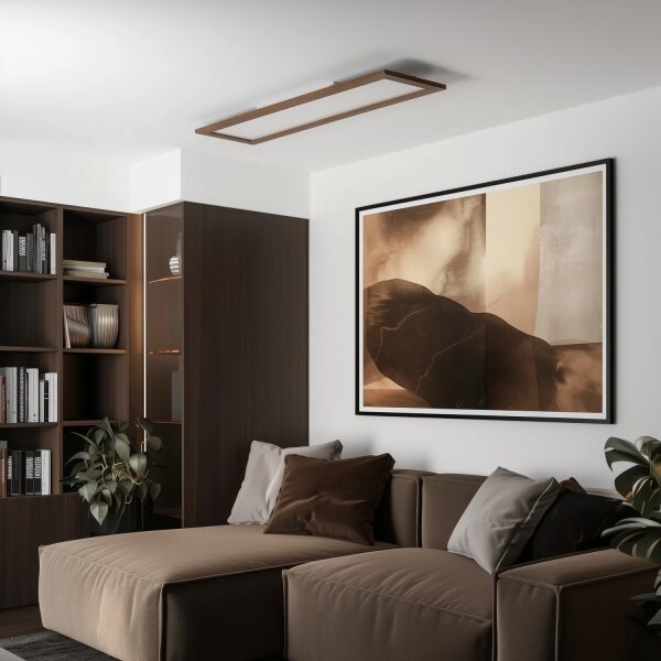 Eglo - LED RGBW Stm. přisazený panel SALOBRENA-C LED/34W/230V tm. hnědá + DO