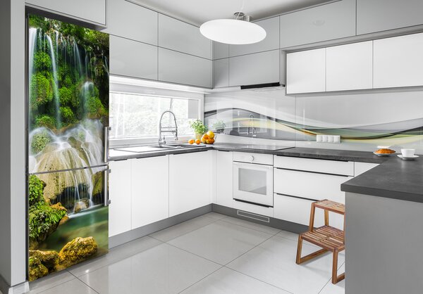 Nálepka na ledničku Vodopád v pralese FridgeStick-70x190-f-104909030