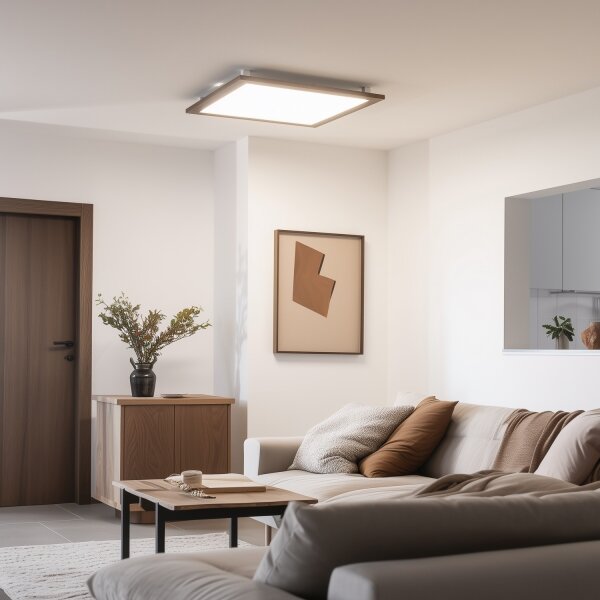 Brilagi - LED Stropní svítidlo SLIMFRAME WOOD LED/58W/230V 64x64 cm tmavě hnědá