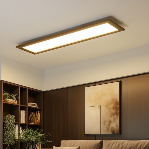 Eglo - LED RGBW Stm. přisazený panel SALOBRENA-C LED/34W/230V tm. hnědá + DO