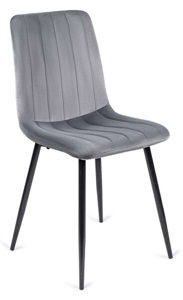 Jídelní židle Vabo Velvet, šedá