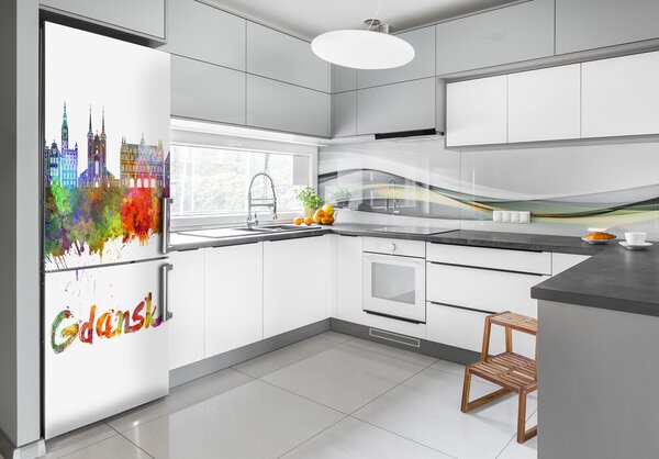 Tapeta na ledničku Barevný Gdaňska FridgeStick-70x190-f-105099477