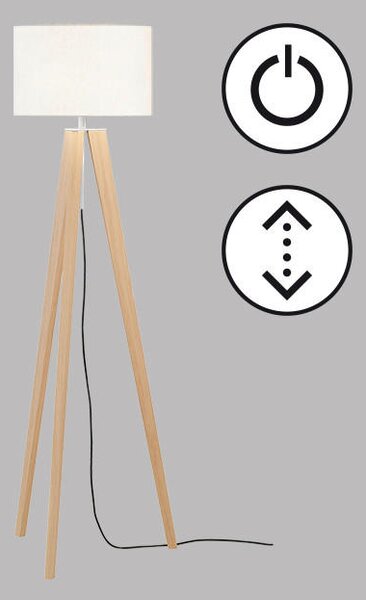 STOJACÍ LAMPA, 54/140-164 cm Fischer & Honsel - Online Only svítidla, Online Only