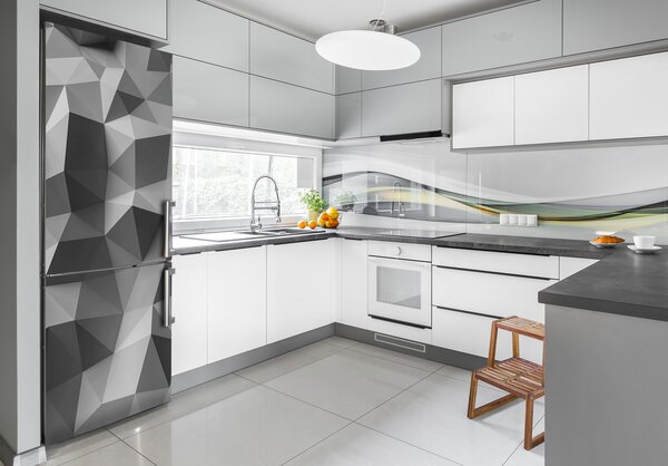 Nálepka na ledničku Abstrakce trojúhelníky FridgeStick-70x190-f-105539676