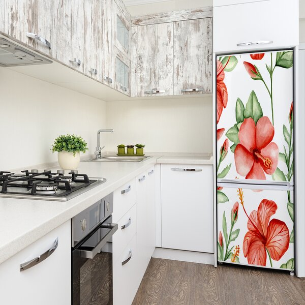 Fototapeta na ledničku Tropické květiny FridgeStick-70x190-f-105950517