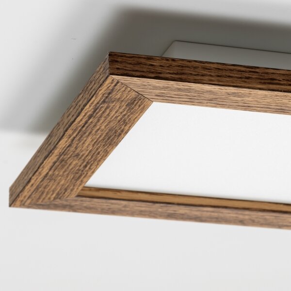 Brilagi - LED Stropní svítidlo SLIMFRAME WOOD LED/25W/230V 34x34 cm hnědá