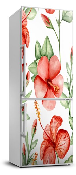 Fototapeta na ledničku Tropické květiny FridgeStick-70x190-f-105950517