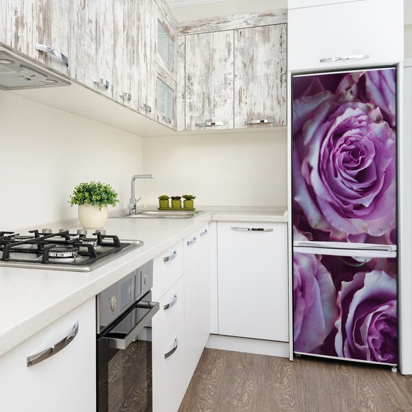 Nálepka fototapeta lednička Fialové růže FridgeStick-70x190-f-106010688