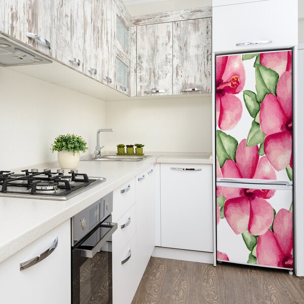 Fototapeta na ledničku Tropické květiny FridgeStick-70x190-f-105950649
