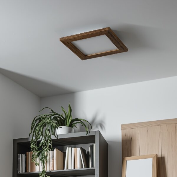 Eglo - LED Stmívatelný přisazený panel SALOBRENA 2 LED/16W/230V hnědá