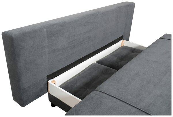 ROZKLÁDACÍ POHOVKA, textil, tmavě šedá Carryhome - Rozkládací pohovky, Online Only