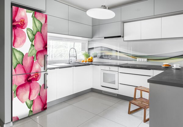 Fototapeta na ledničku Tropické květiny FridgeStick-70x190-f-105950649