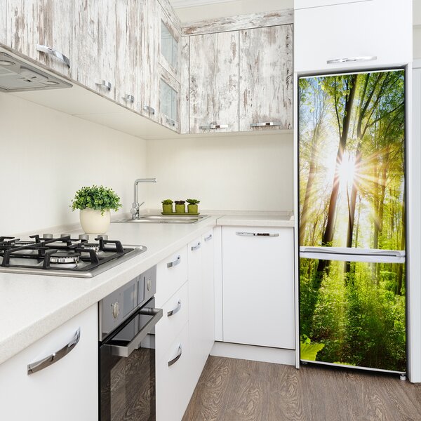 Nálepka na ledničku Slunce v lese FridgeStick-70x190-f-105833930