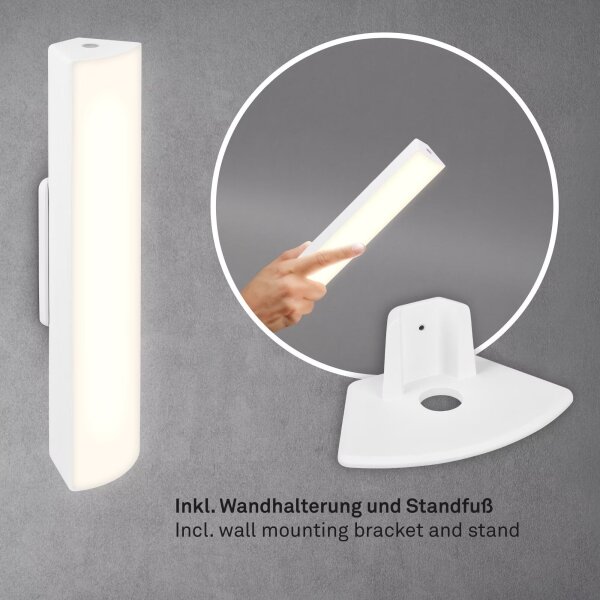 Briloner 7474-016 - LED Stm. nabíjecí venkovní stolní lampa LED/7W/5V 3000K bílá