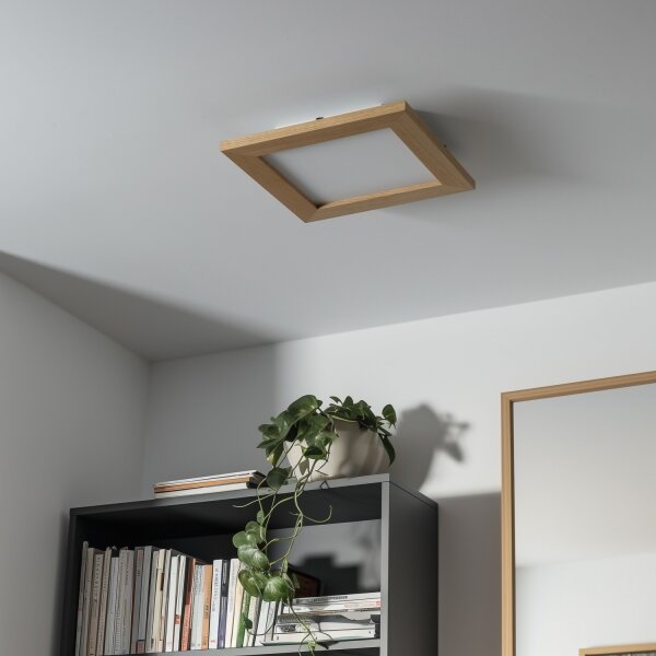 Eglo - LED RGBW Stmívatelný přisazený panel SALOBRENA-C LED/16W/230V hnědá + DO
