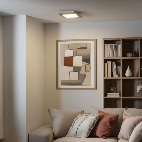 Brilagi - LED Stropní svítidlo SLIMFRAME WOOD LED/25W/230V 34x34 cm hnědá