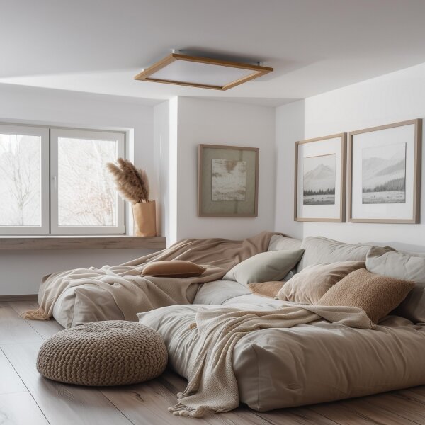 Eglo - LED Přisazený panel SALOBRENA LED/31W/230V hnědá
