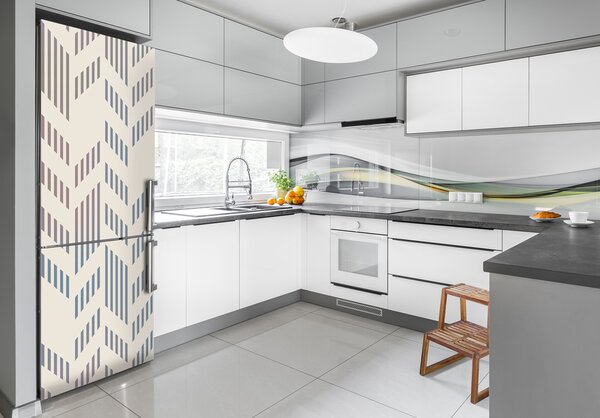 Nálepka tapeta na ledničku Gemetrické pozadí FridgeStick-70x190-f-106288088
