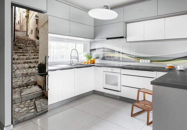 Tapeta nálepka na ledničku Ulička FridgeStick-70x190-f-106704385