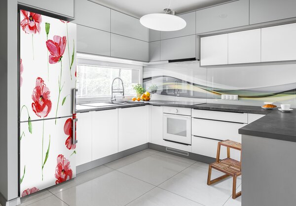 Nálepka fototapeta na ledničku Mák FridgeStick-70x190-f-106891066