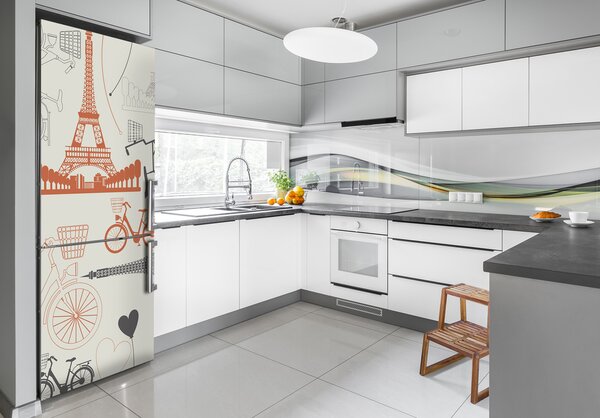 Nálepka tapeta na ledničku Symboly Francie FridgeStick-70x190-f-107160728