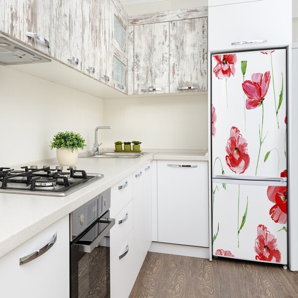 Nálepka fototapeta na ledničku Mák FridgeStick-70x190-f-106891066