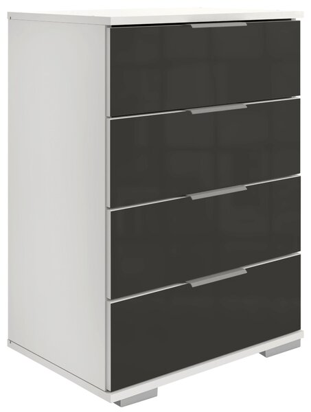 NOČNÍ STOLEK, šedá, bílá, 52/74/38 cm Carryhome