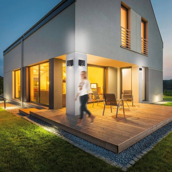 JUST LIGHT. 19471-18 - LED Venk. svítidlo se senz. 2xLED/1,25W/3,7V 4400mAh IP44