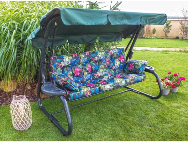 Polštář na zahradní houpačku VENUS 50 cm oxford, barevné listí