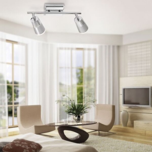 JUST LIGHT. 11229-17 - LED Bodové svítidlo DALLI 2xLED/3,5W/230V chrom