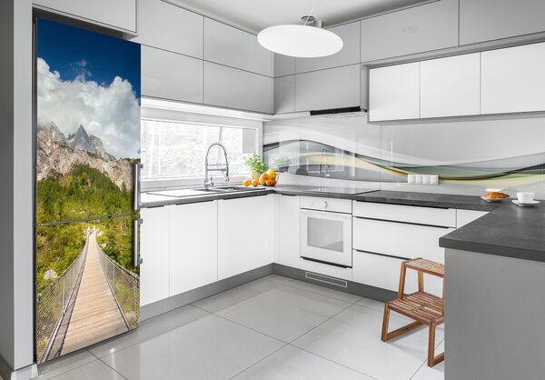 Nálepka na ledničku samolepící Visací most FridgeStick-70x190-f-107414928