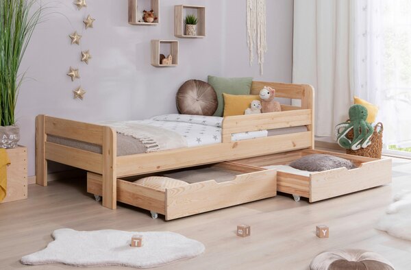 POSTEL S ÚLOŽNÝM PROSTOREM, 90/200 cm, přírodní barvy MID.YOU - Online Only dětské postele, Online Only