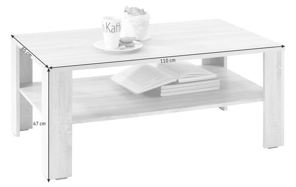 KONFERENČNÍ STOLEK, barvy dubu, kompozitní dřevo, 110/65/47 cm Carryhome - Konferenční stolky