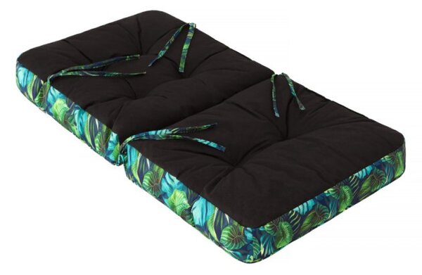 Polštář na zahradní houpačku VENUS 50 cm oxford, modré listí