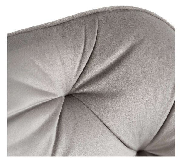 Kancelářské křeslo Skarto Velvet, šedá / zlatá