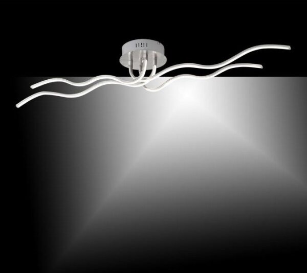JUST LIGHT. 15126-55 - LED Přisazený lustr WAVE LED/29,4W/230V chrom