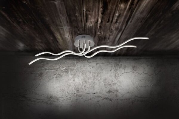 JUST LIGHT. 15126-55 - LED Přisazený lustr WAVE LED/29,4W/230V chrom