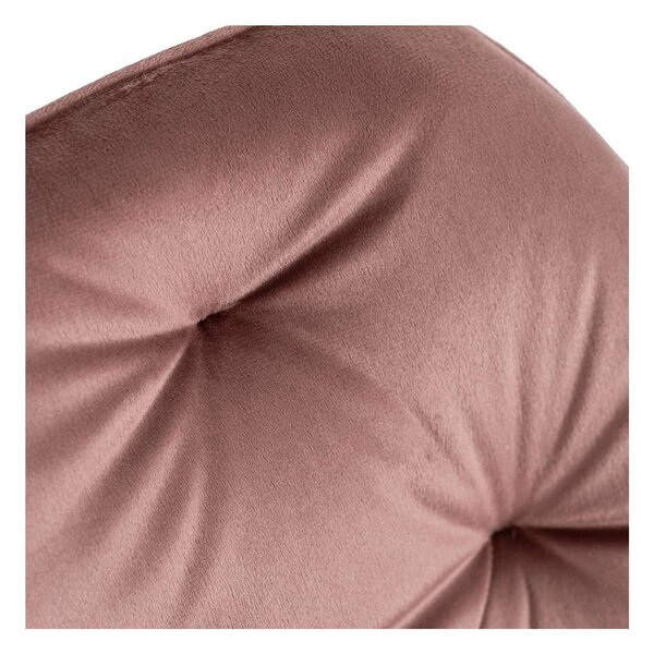 Kancelářské křeslo Skarto Velvet, růžová / zlatá