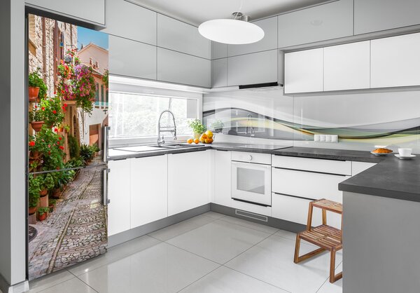 Tapeta na ledničku Italské uličky FridgeStick-70x190-f-108008671