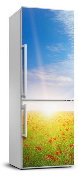 Nálepka na ledničku samolepící Pole máků FridgeStick-70x190-f-107946485