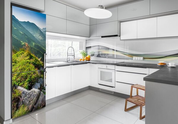 Nálepka na ledničku samolepící Hory léto FridgeStick-70x190-f-108007385